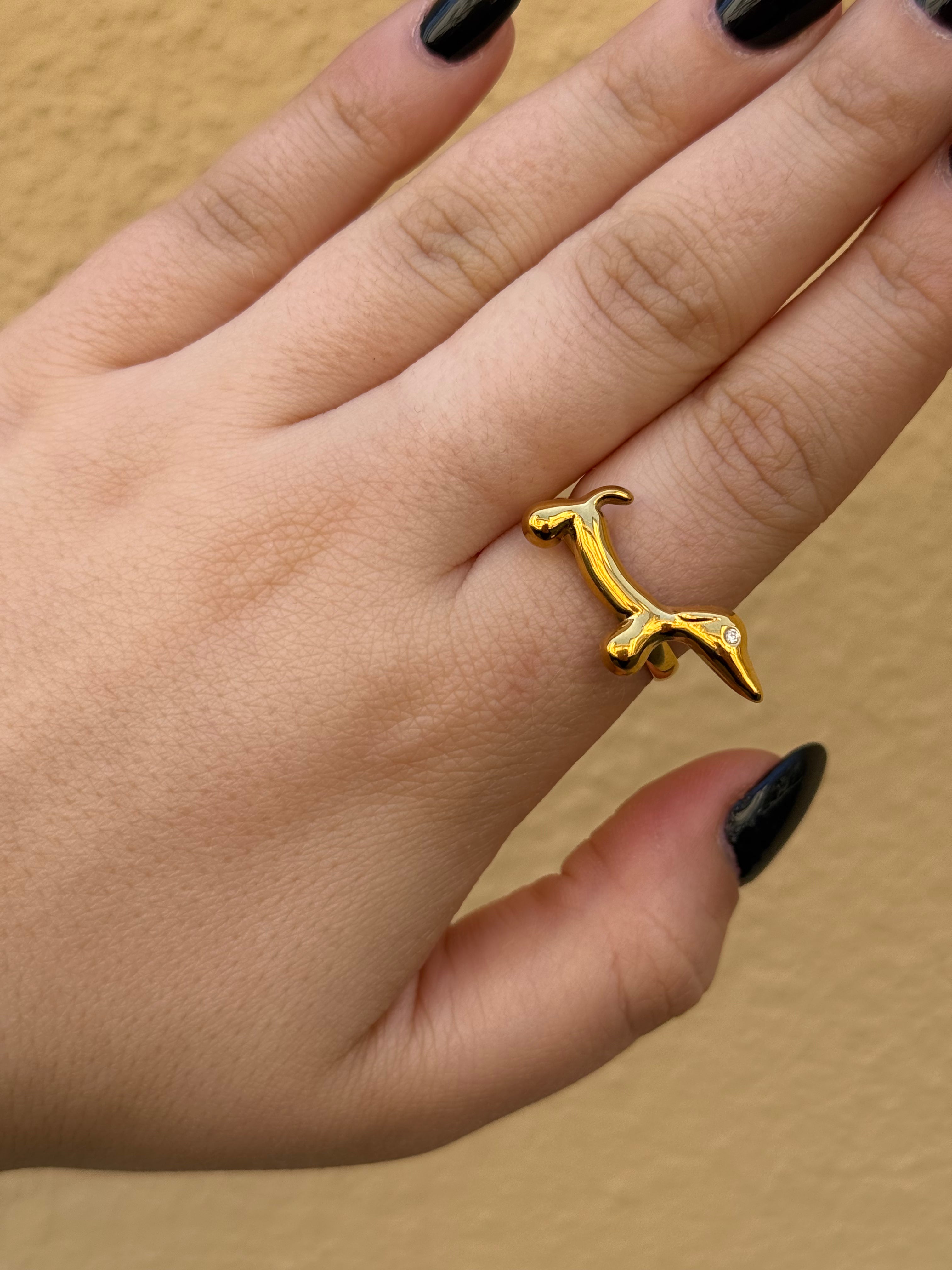 Anello Chunky bassotto