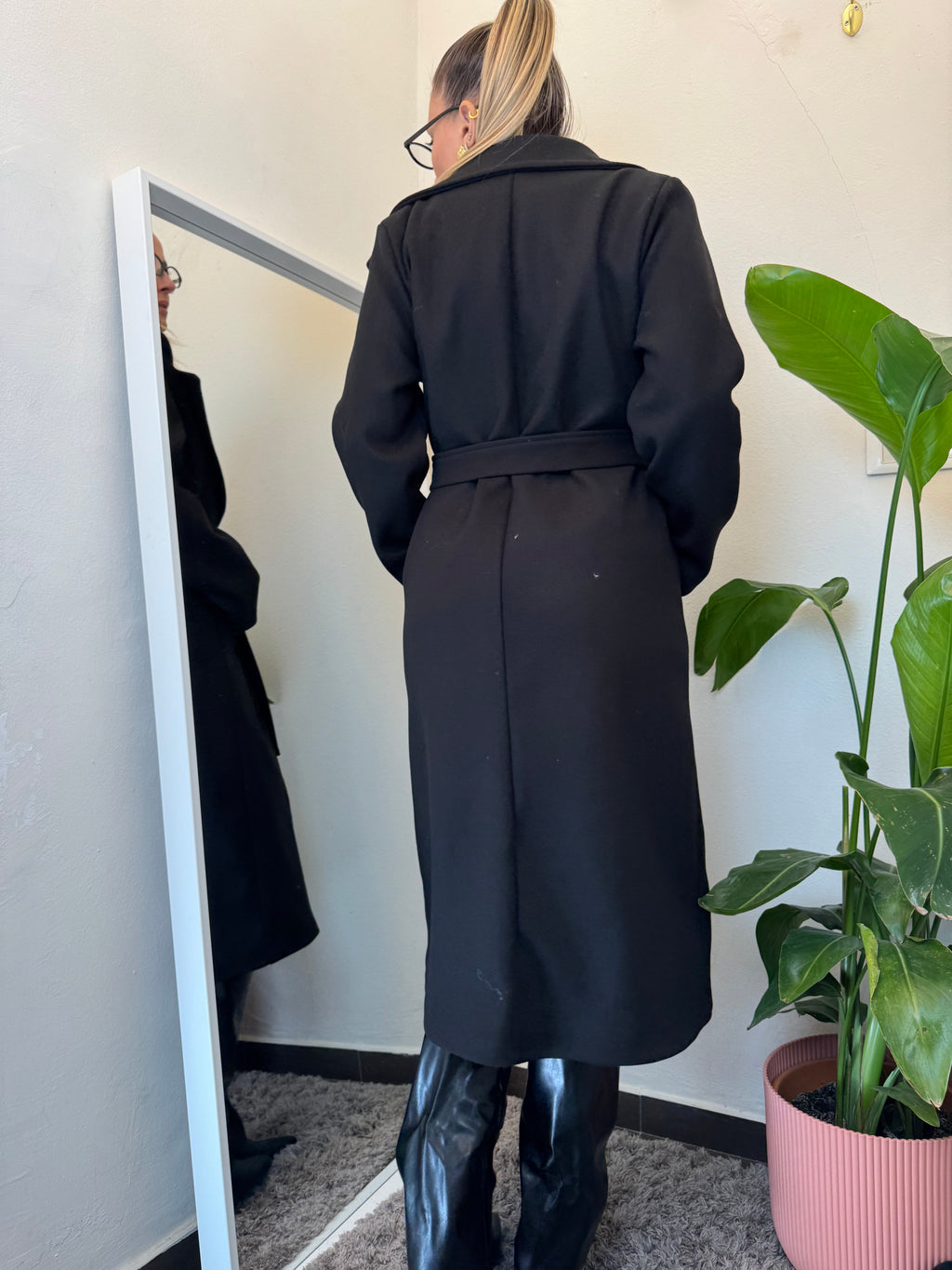 Cappotto lungo laccio