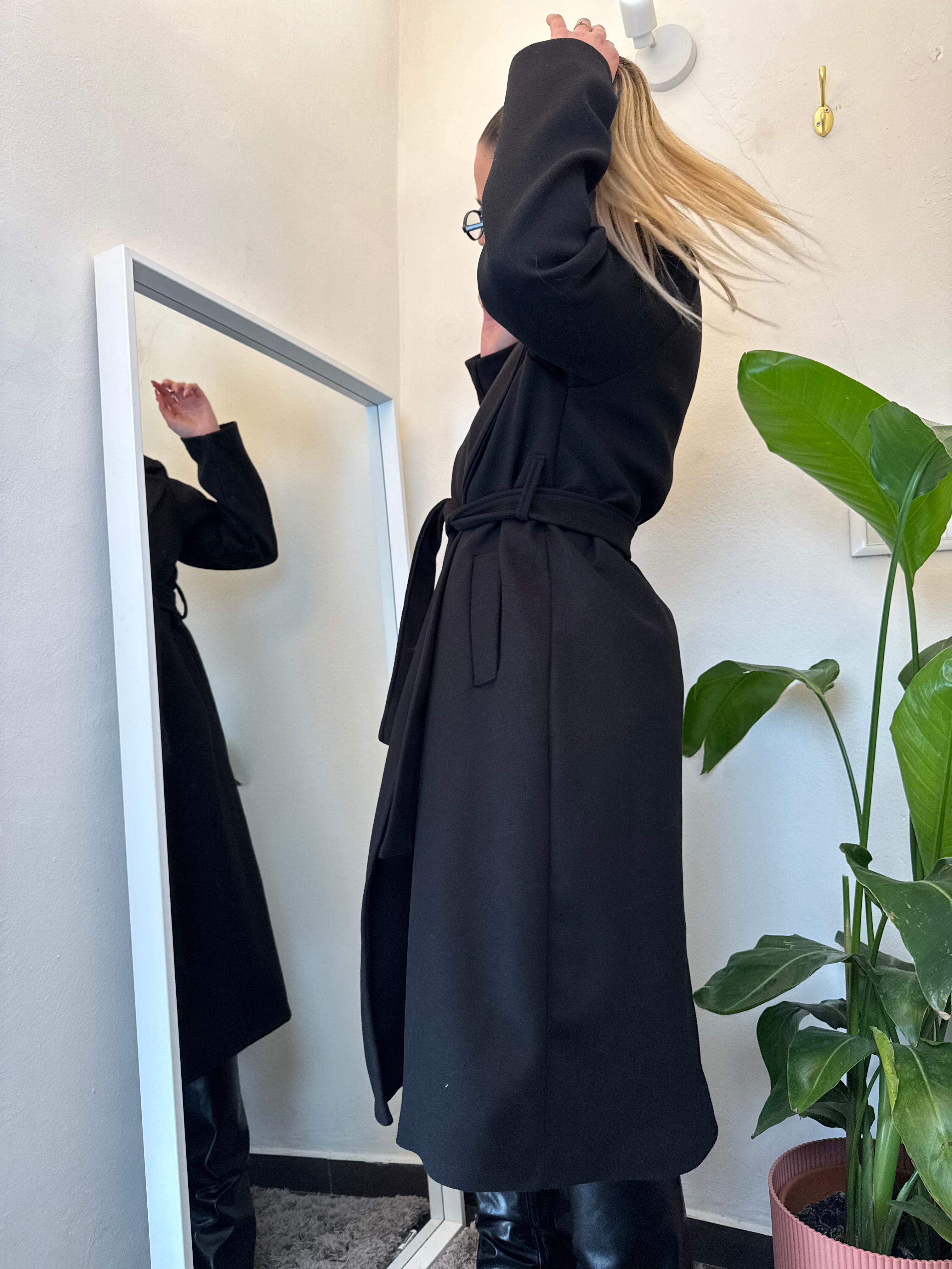 Cappotto lungo laccio