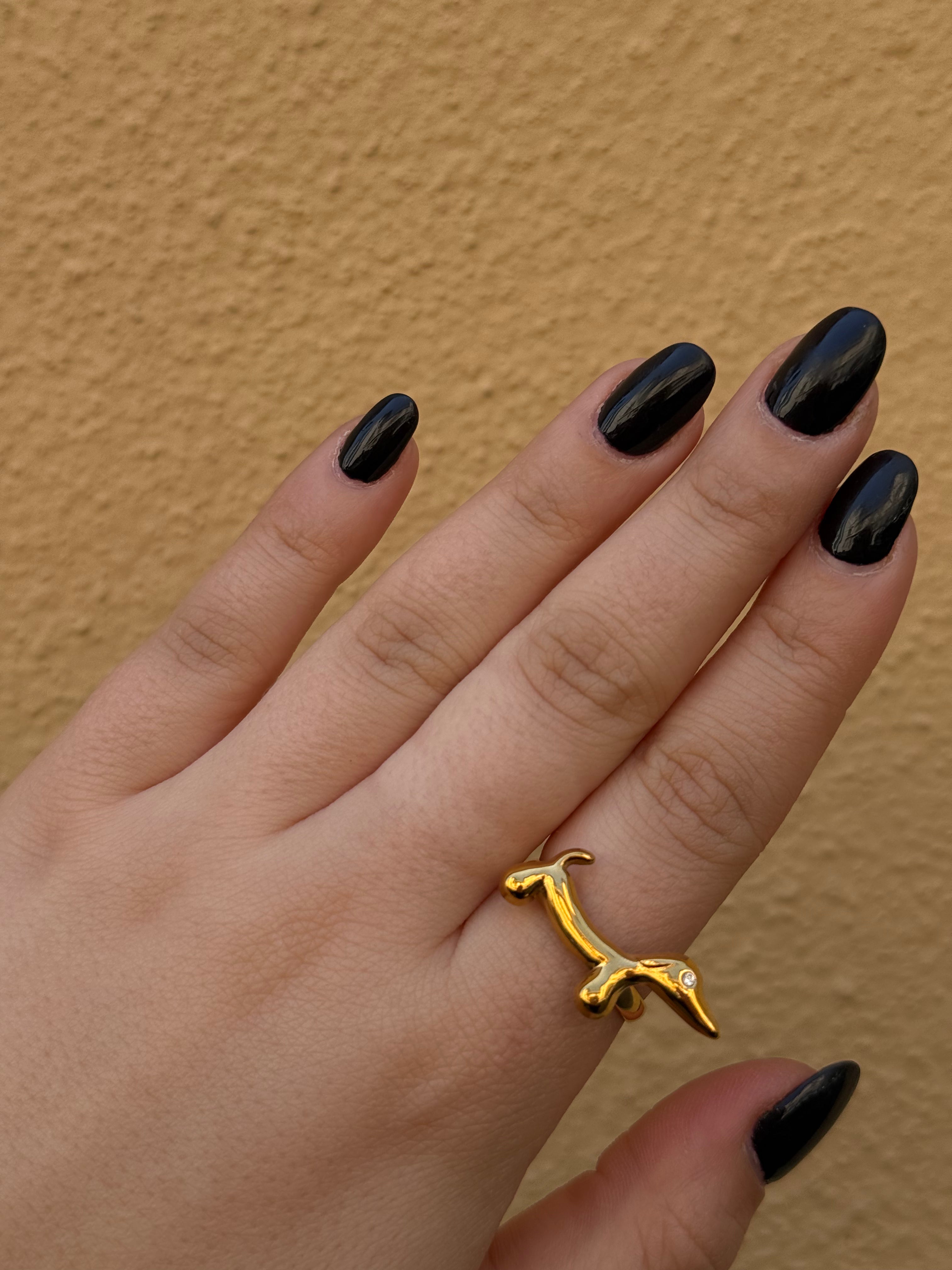 Anello Chunky bassotto
