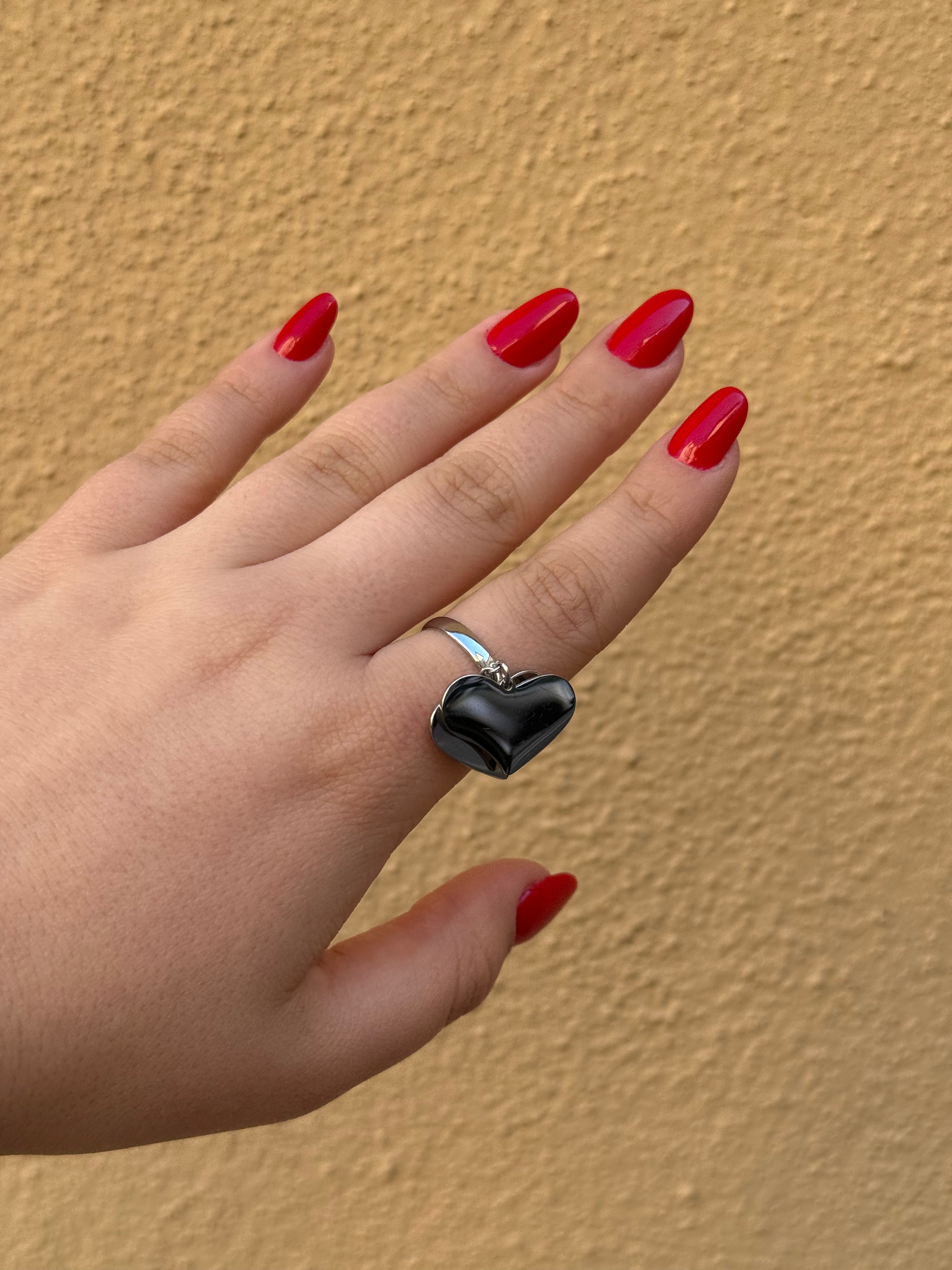 Anello double heart